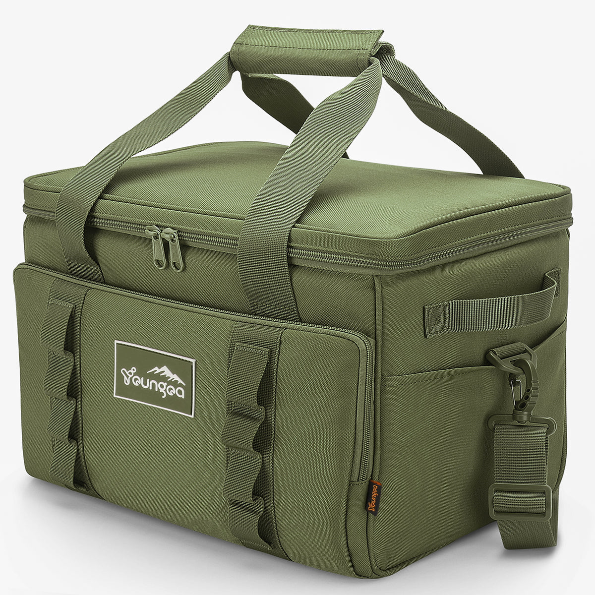 YOUNGOA Large 32L Insulated Soft Cooler Bag – Collapsible Ice Chest for 48 Cans, Portable Cooler for Beach, Camping & Travel