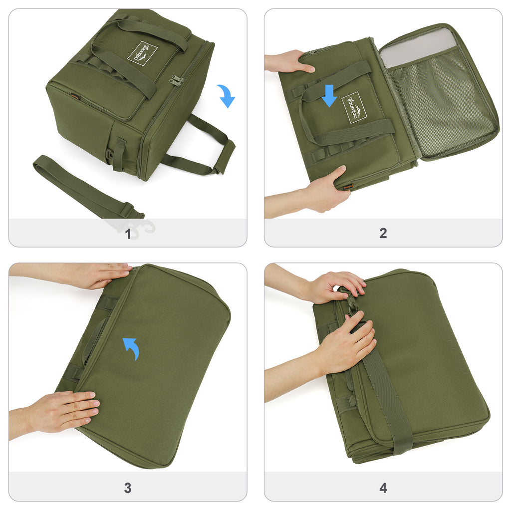 YOUNGOA Large 32L Insulated Soft Cooler Bag – Collapsible Ice Chest for 48 Cans, Portable Cooler for Beach, Camping & Travel