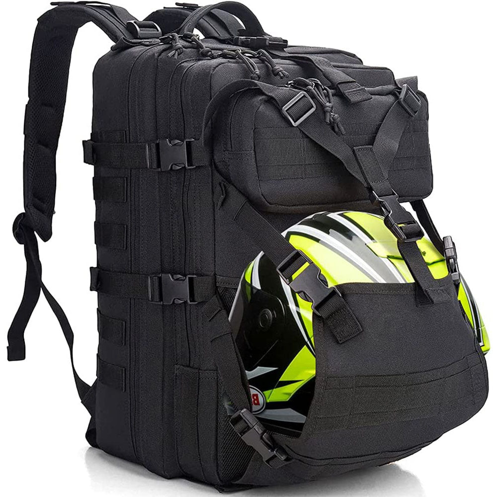 YOUNGOA 20L Motorcycle Helmet Backpack – Waterproof, Fits Full-Face Helmets, Adjustable Chest Strap