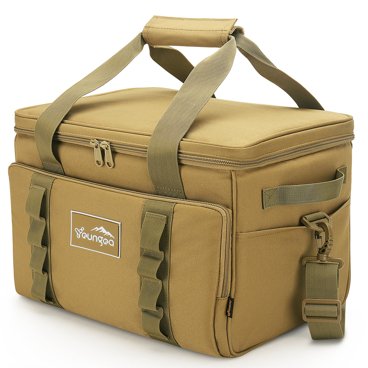 YOUNGOA Large 32L Insulated Soft Cooler Bag – Collapsible Ice Chest for 48 Cans, Portable Cooler for Beach, Camping & Travel