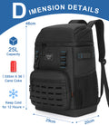 YOUNGOA 25L Insulated Cooler Backpack – 12-Hour Cold Retention & 100% Leakproof