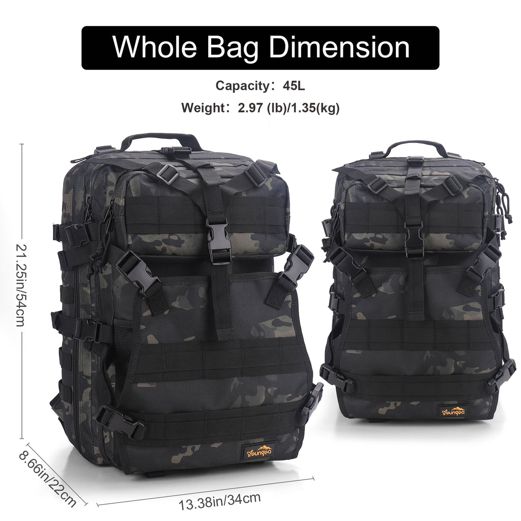 YOUNGOA 20L Motorcycle Helmet Backpack – Waterproof, Fits Full-Face Helmets, Adjustable Chest Strap