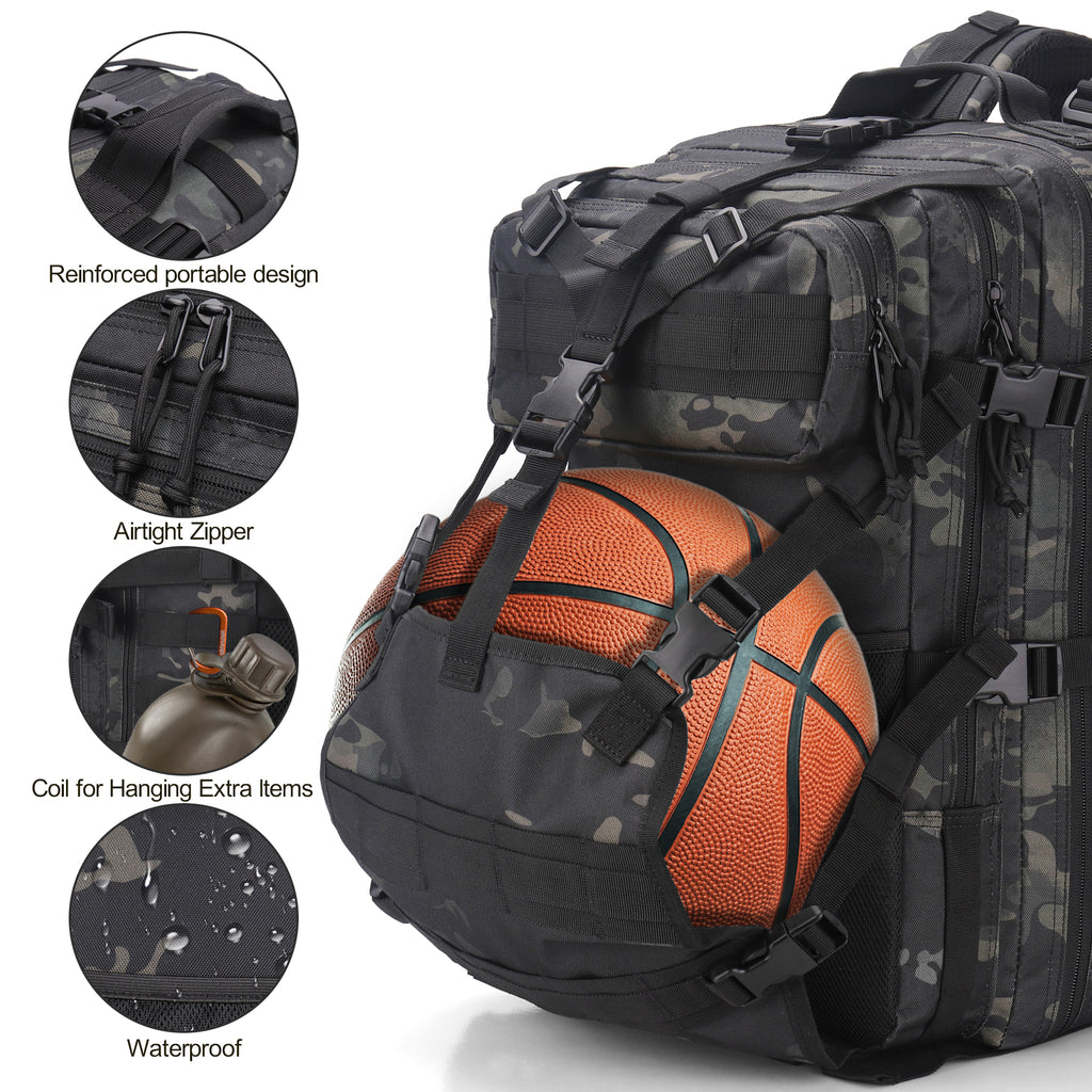 YOUNGOA 20L Motorcycle Helmet Backpack – Waterproof, Fits Full-Face Helmets, Adjustable Chest Strap