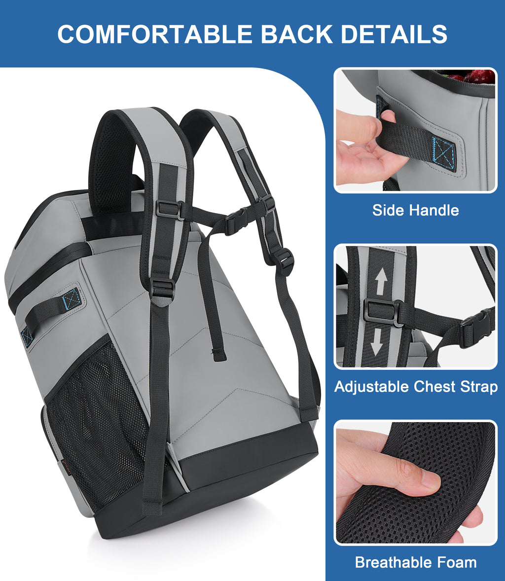 YOUNGOA 25L Insulated Cooler Backpack – 12-Hour Cold Retention & 100% Leakproof