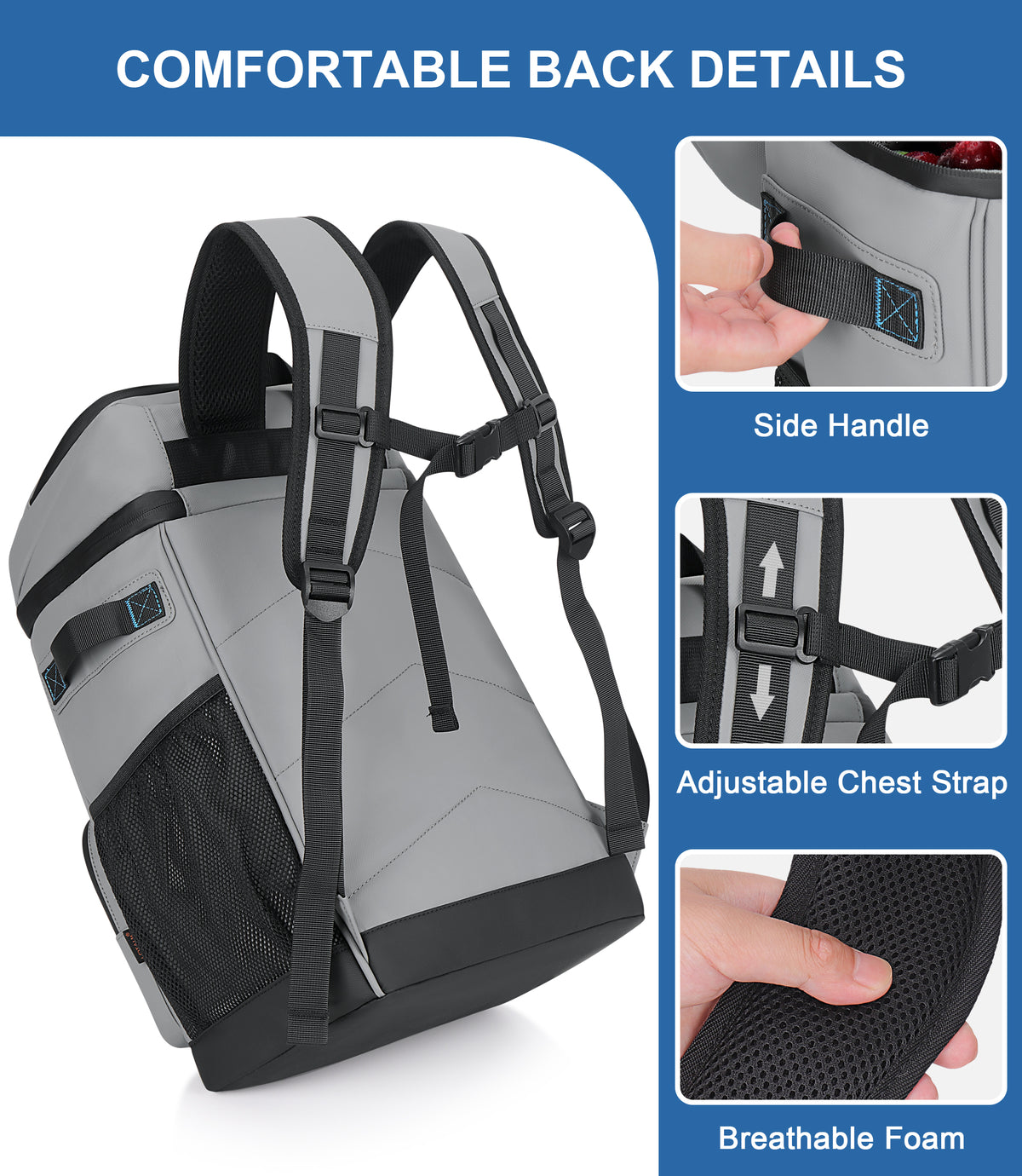YOUNGOA 25L Insulated Cooler Backpack – 12-Hour Cold Retention & 100% Leakproof