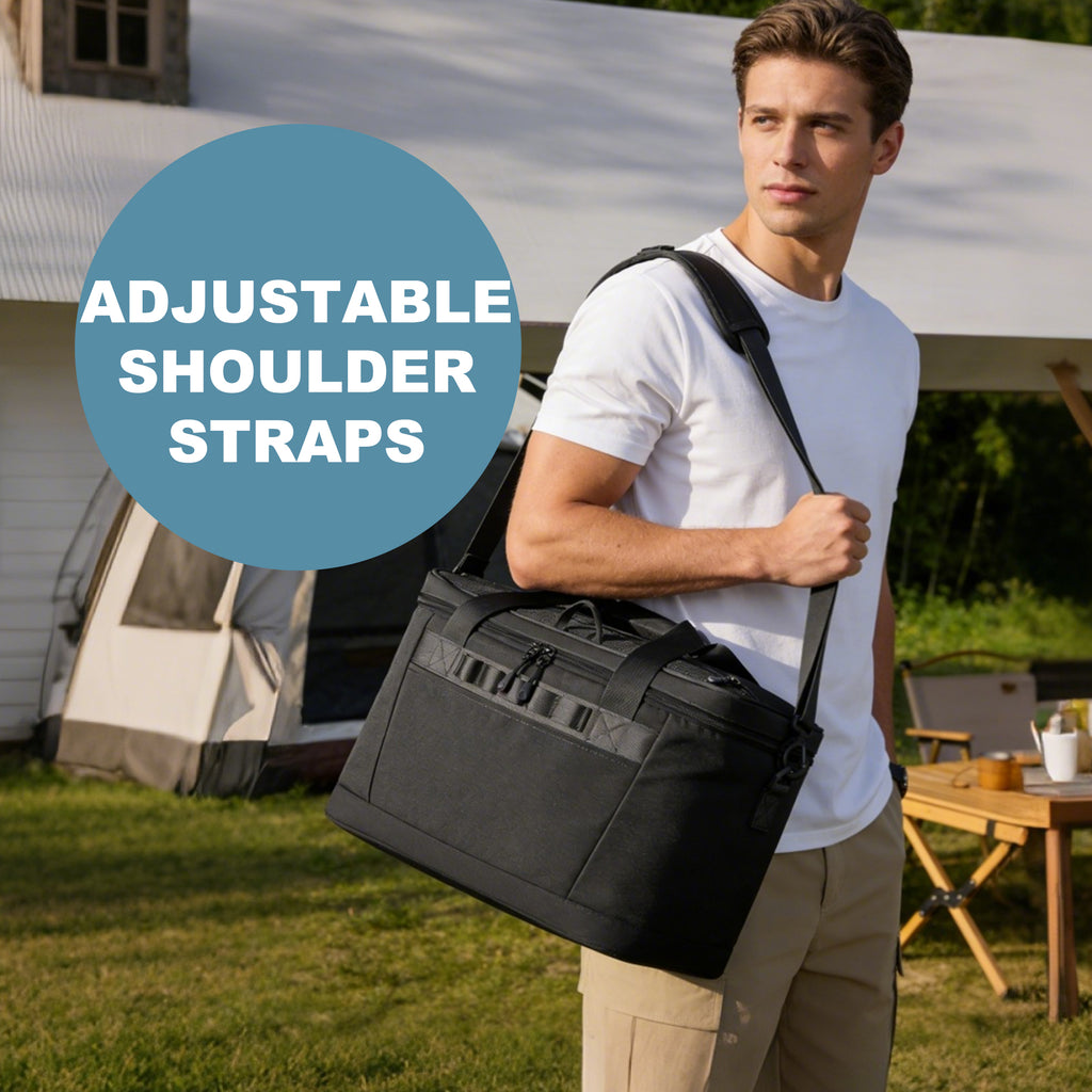 YOUNGOA 48-Can Insulated Cooler Bag 30L – Collapsible, Leakproof & Waterproof Soft Ice Chest