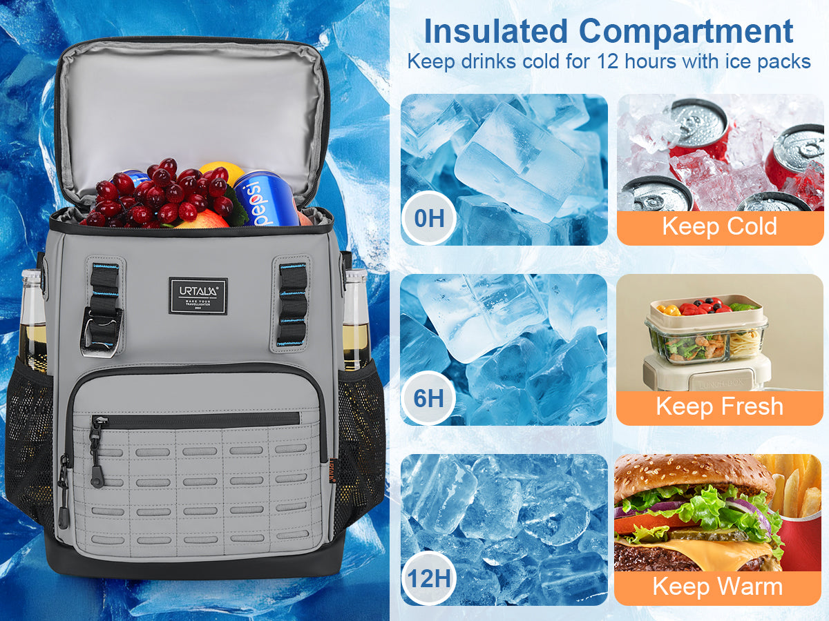 YOUNGOA 25L Insulated Cooler Backpack – 12-Hour Cold Retention & 100% Leakproof