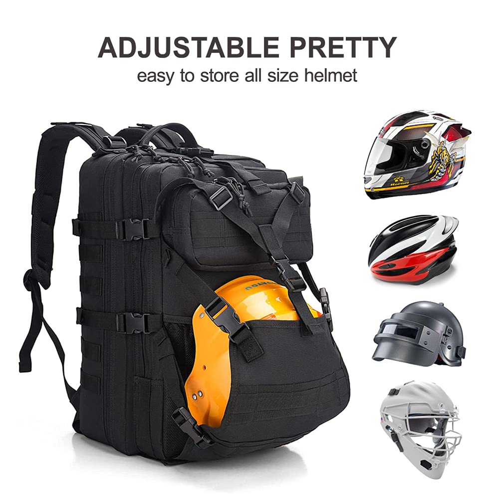 YOUNGOA 20L Motorcycle Helmet Backpack – Waterproof, Fits Full-Face Helmets, Adjustable Chest Strap