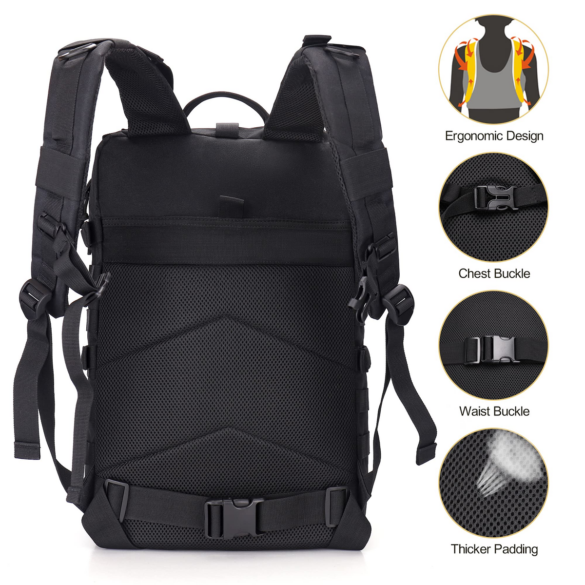 YOUNGOA 20L Motorcycle Helmet Backpack – Waterproof, Fits Full-Face Helmets, Adjustable Chest Strap