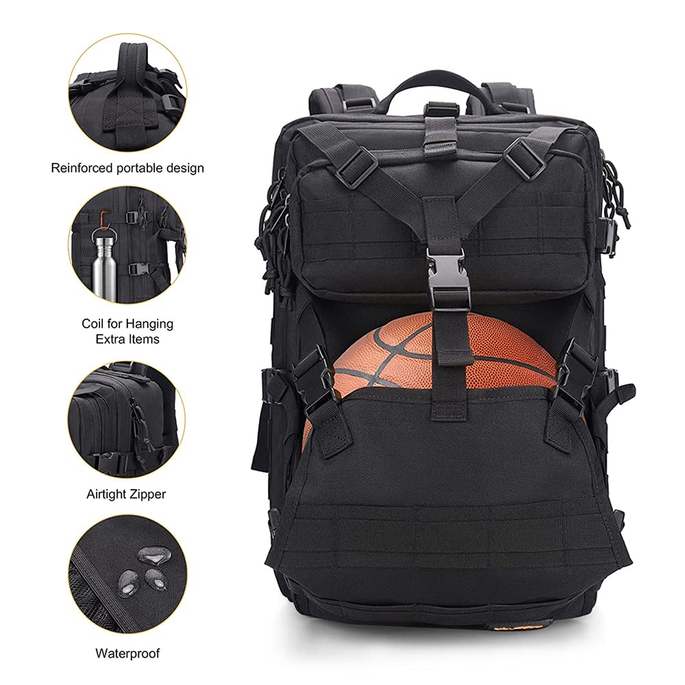 YOUNGOA 20L Motorcycle Helmet Backpack – Waterproof, Fits Full-Face Helmets, Adjustable Chest Strap
